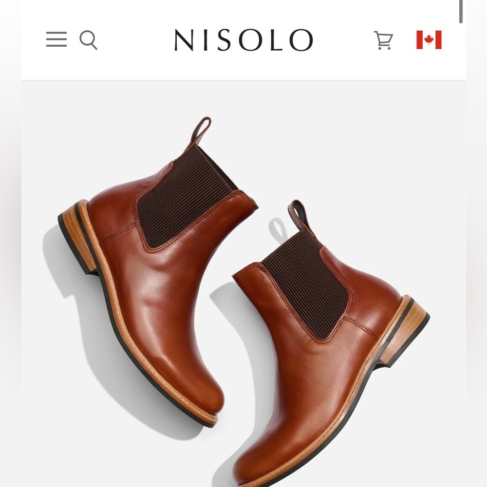 Nisolo Carmen Chelsea Boot - New in box, never worn, colour is “brandy”